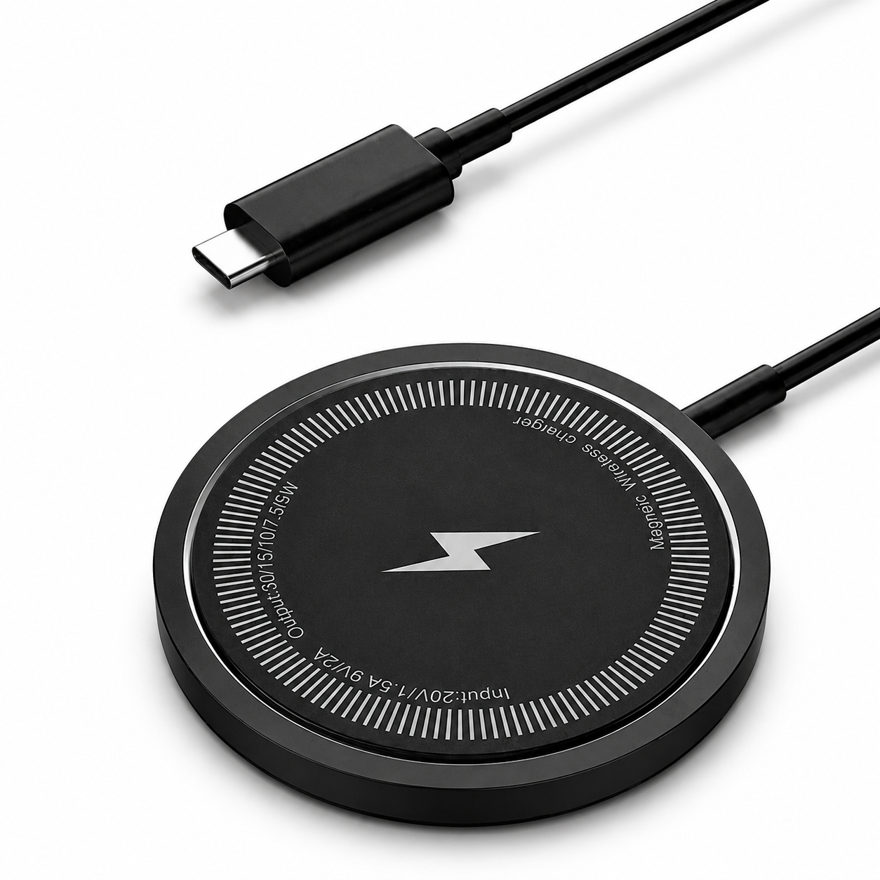 Premium Wireless Charger MagSafe Compatible Fast Charging Magnetic Stand USB C PD Smartphone Charging Dock Station