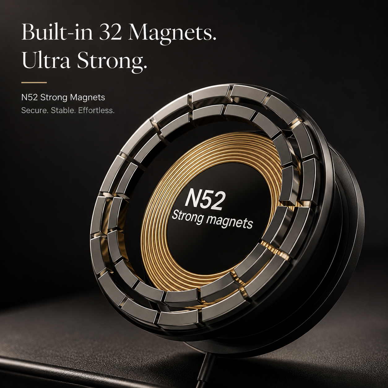 Premium Wireless Charger MagSafe Compatible Fast Charging Magnetic Stand USB C PD Smartphone Charging Dock Station