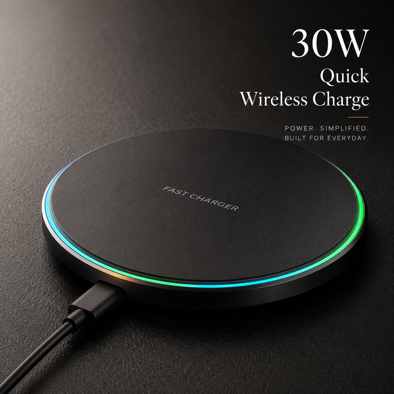 Premium Wireless Charger MagSafe Compatible Fast Charging Pad USB C Qi Wireless Charging Slim Design