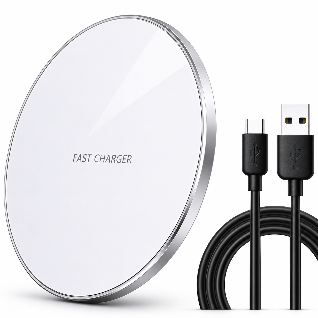 Premium Wireless Charger MagSafe Compatible Fast Charging Pad USB C Qi Wireless Charging Slim Design