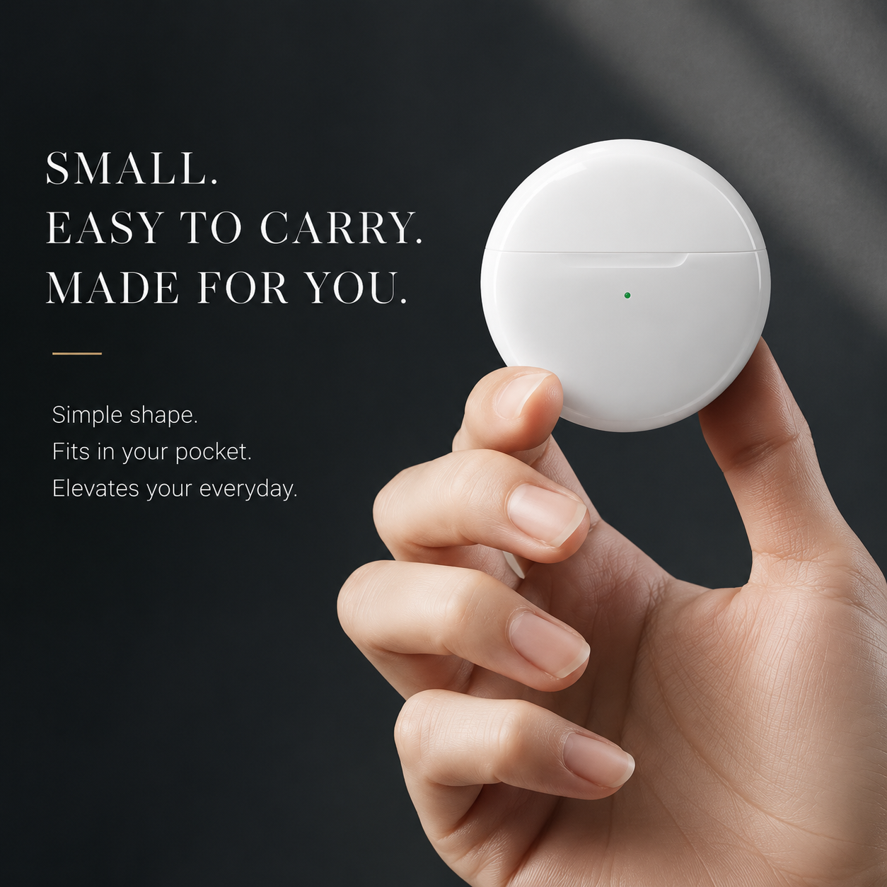 Premium Wireless Earbuds Bluetooth Compatible Touch Control Stereo Sound Sport Headset Mini In Ear Design