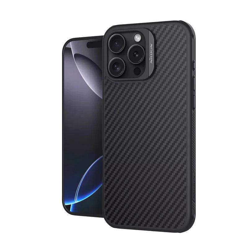 Premium iPhone Case CarboProp Magnetic TPU PC Cover with Lens Holder Shockproof Protective Shell MagSafe Compatible Design