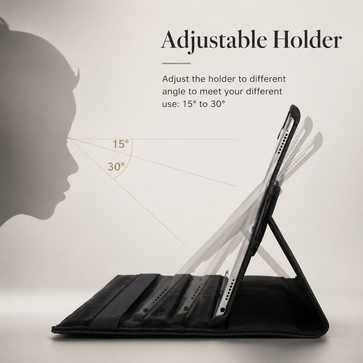 Premium iPad Case 360 Rotating Stand PU Leather Smart Cover Protective Tablet Case Multi Angle Viewing Support