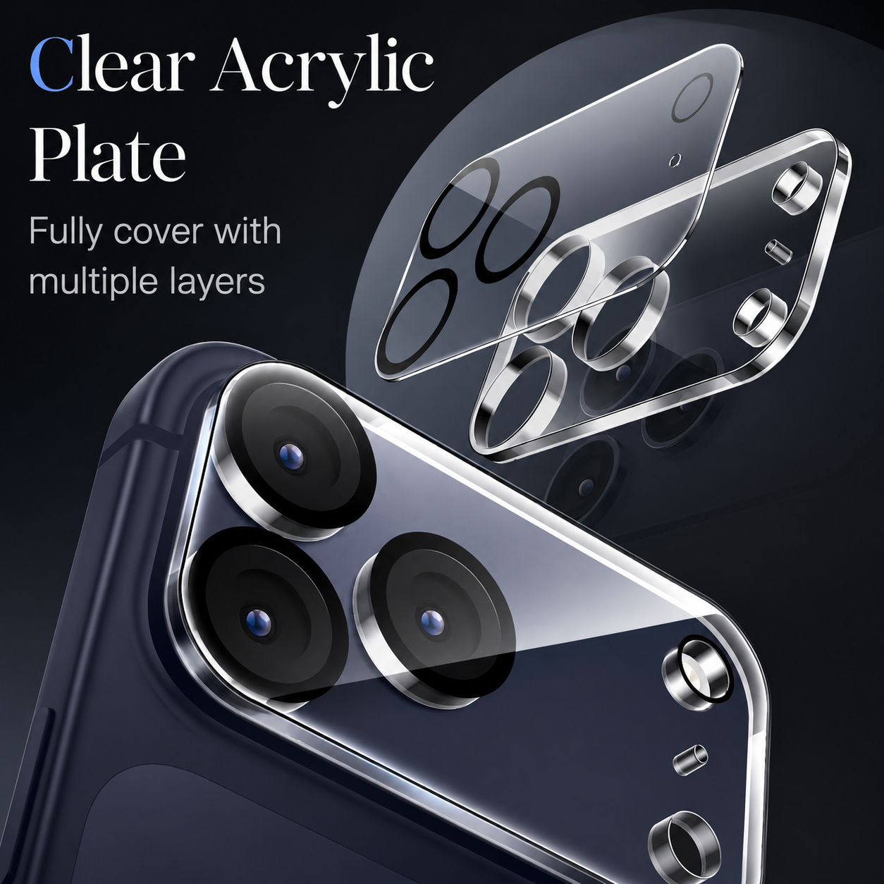 Premium iPhone Camera Lens Protector 9H Tempered Glass Ultra Clear Scratch Resistant Drop Protection Precision Fit Cover