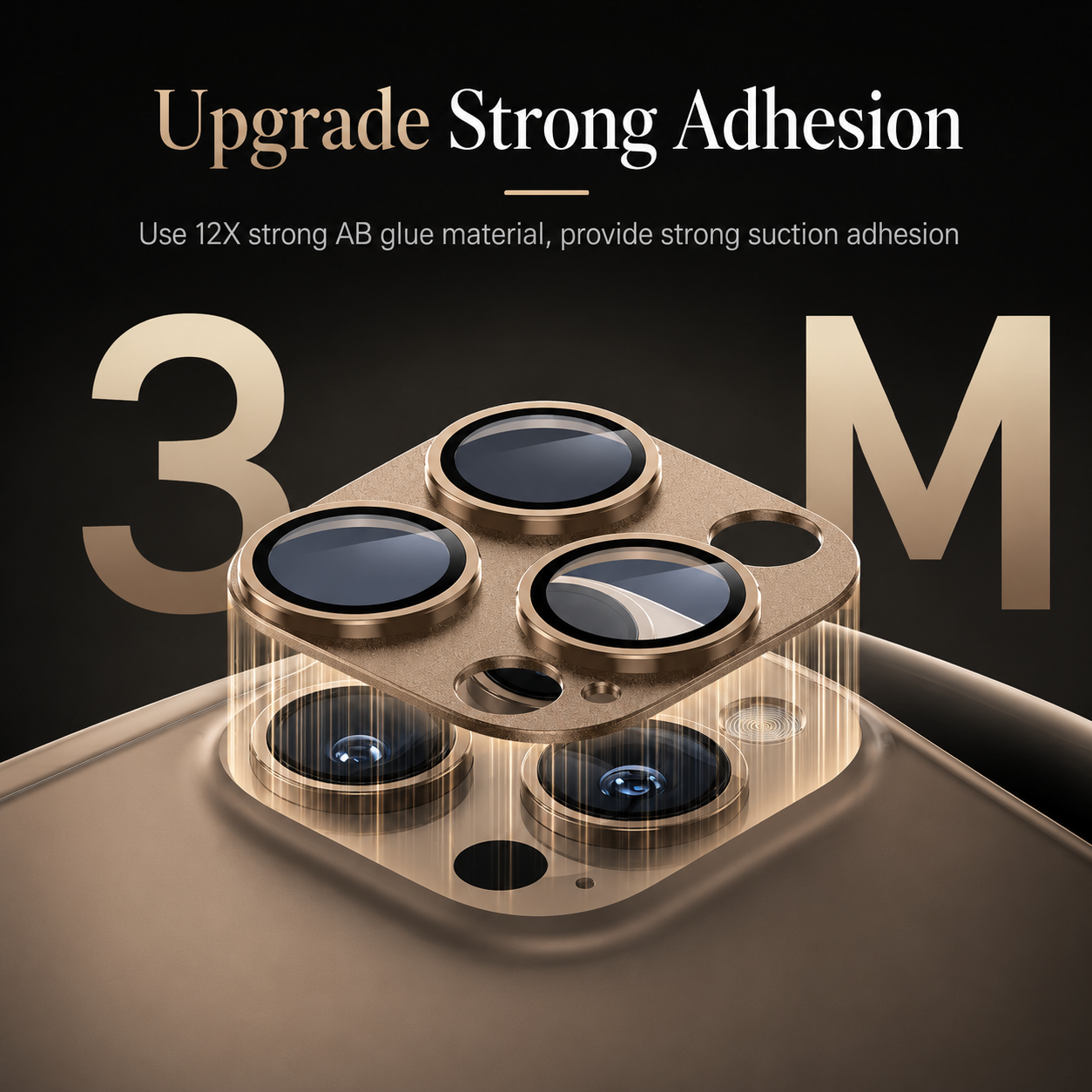 Premium iPhone Camera Lens Protector Tempered Glass Alloy Ring Shatterproof Scratch Resistant Shockproof Precision Fit Protective Cover