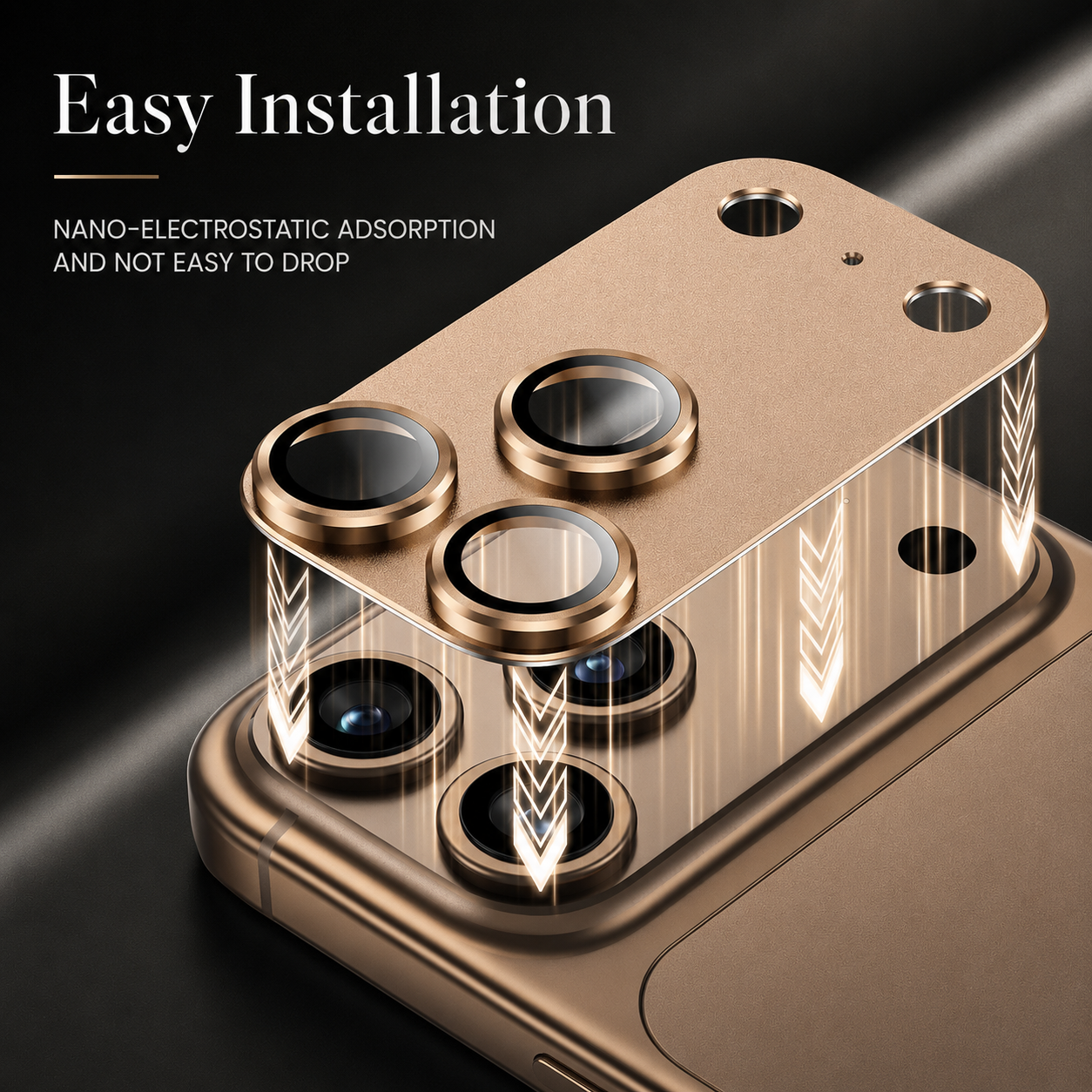 Premium iPhone Camera Lens Protector Tempered Glass Alloy Ring Shatterproof Scratch Resistant Shockproof Precision Fit Protective Cover