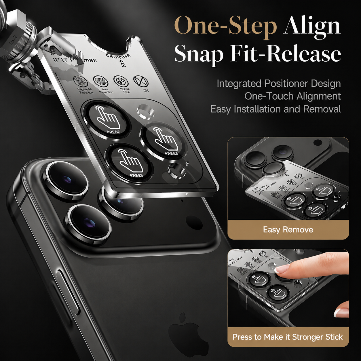 Premium iPhone Camera Lens Protector Tempered Glass Metal Ring Scratch Resistant Shockproof Anti Dust Precision Fit Protective Cover