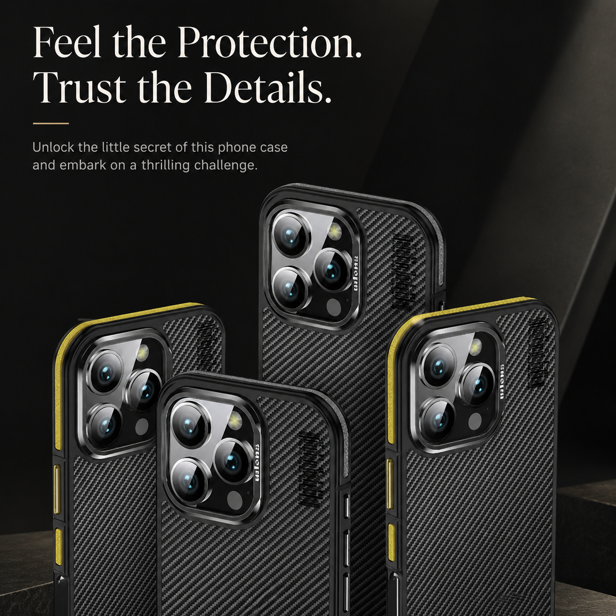Premium iPhone Case Real 600D Kevlar Aramid Fiber MagSafe Compatible Half Wrapped Cover Shockproof Anti Scratch Anti Fingerprint Protective Design