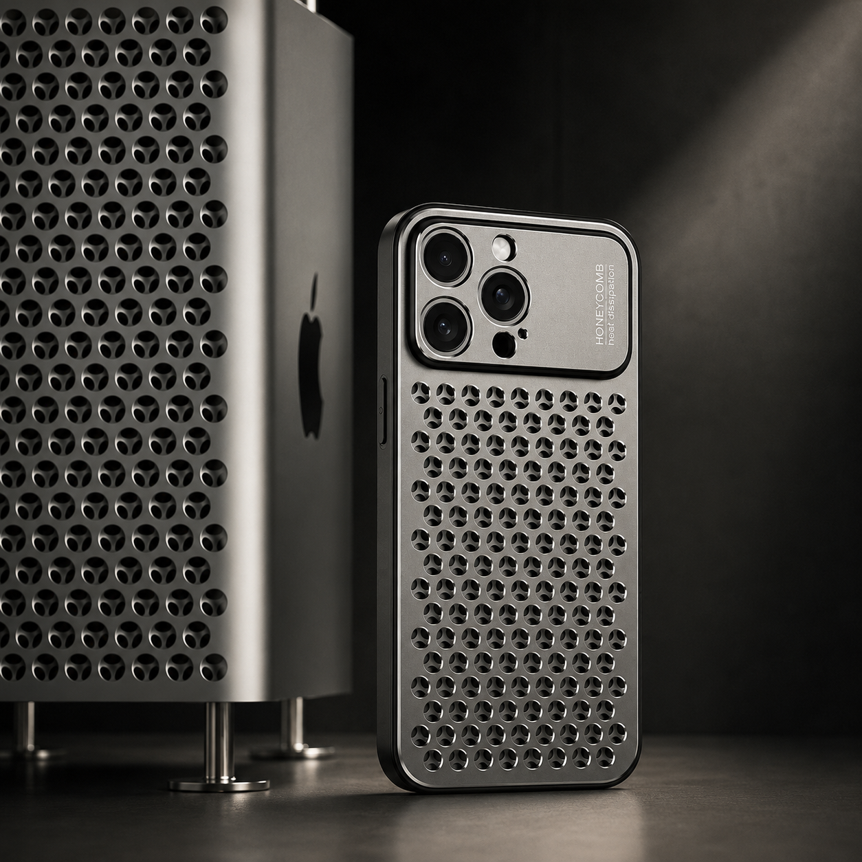 Premium iPhone Case Aluminum Alloy Protective Cover Breathable Metal Design Anti Fingerprint Scratch Resistant Slim Frame