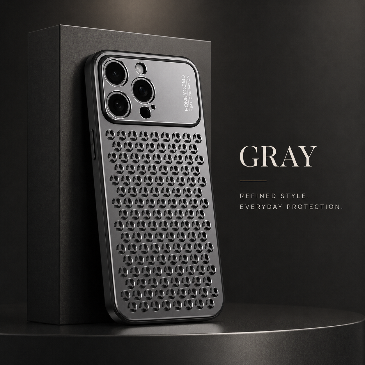 Premium iPhone Case Aluminum Alloy Protective Cover Breathable Metal Design Anti Fingerprint Scratch Resistant Slim Frame