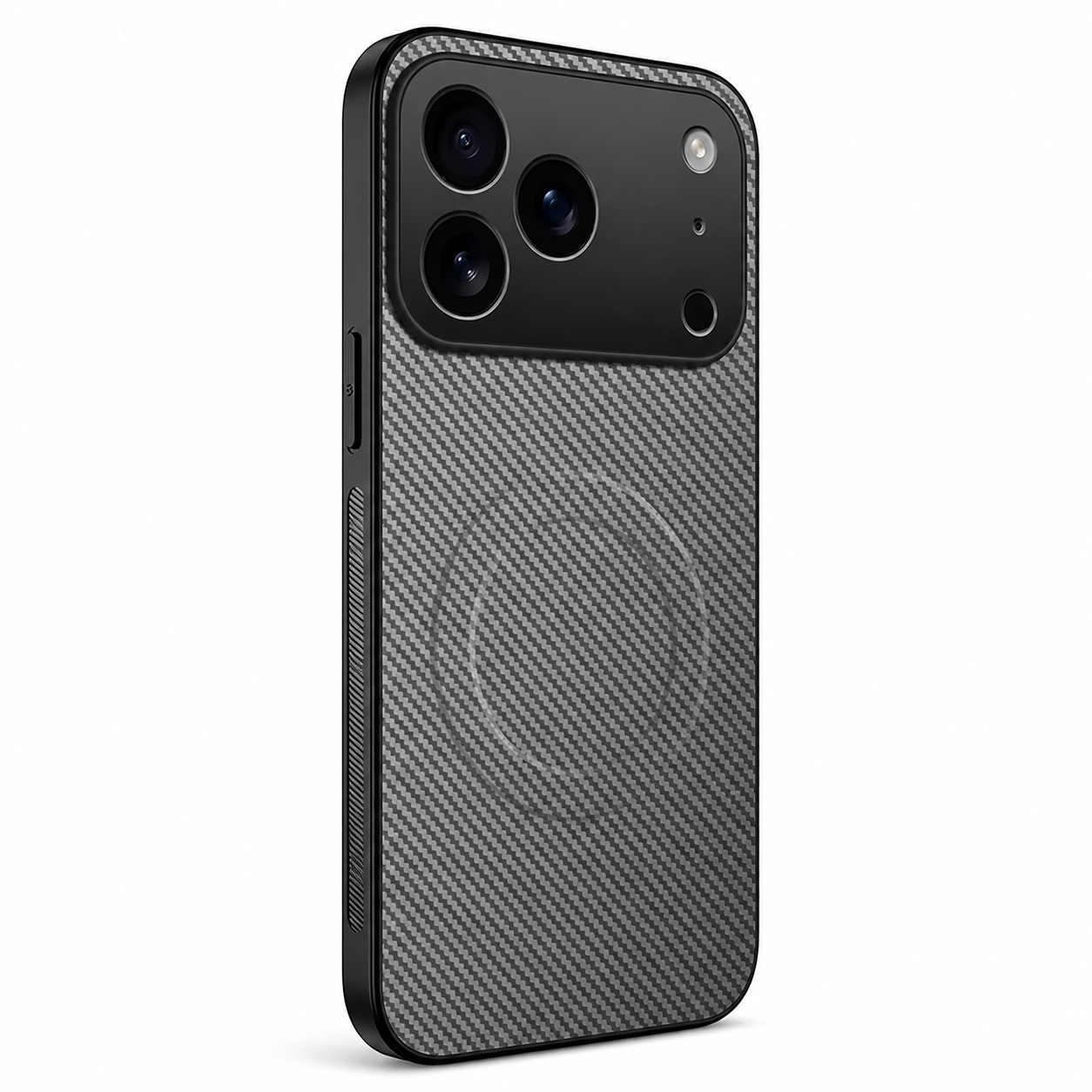 Premium iPhone Case Carbon Fiber Magnetic Leather Cover MagSafe Compatible Ultra Thin Protective Case
