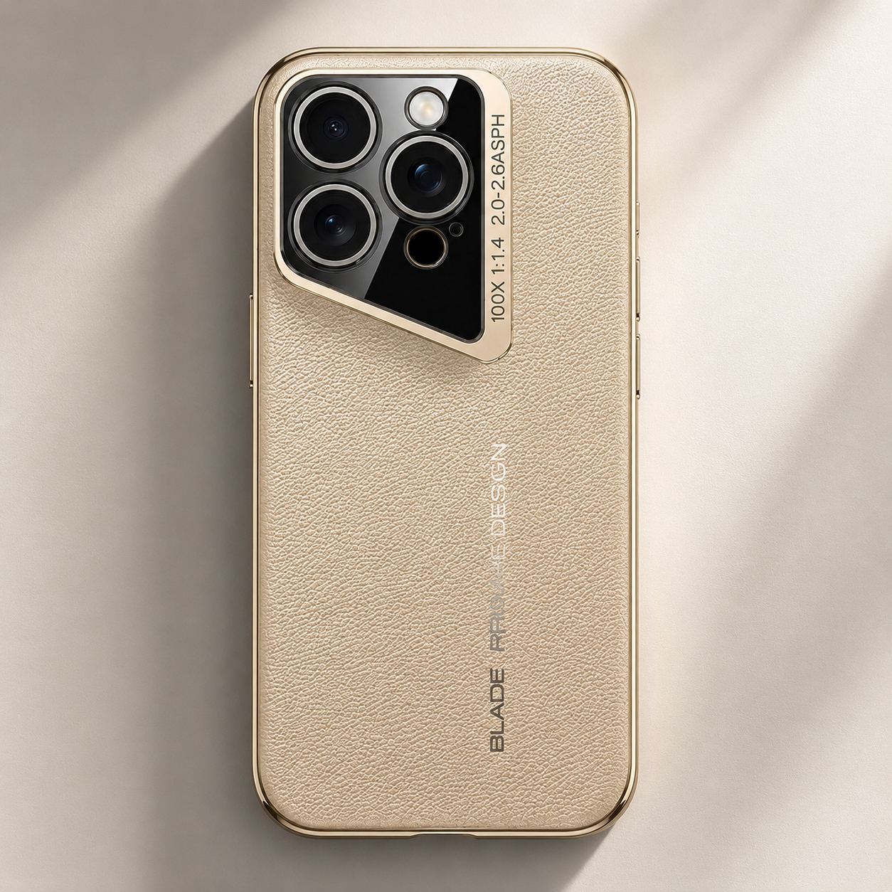 Premium iPhone Case Electroplated Genuine Leather Shockproof Protective Cover Hard Back Slim Design Camera Lens Protection Anti Slip Grip