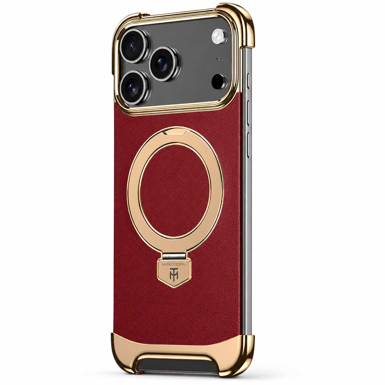 Premium iPhone Case Frameless Magnetic Cover Ultra Thin Leather Back Metal Bumper Stand Shockproof Camera Lens Protection