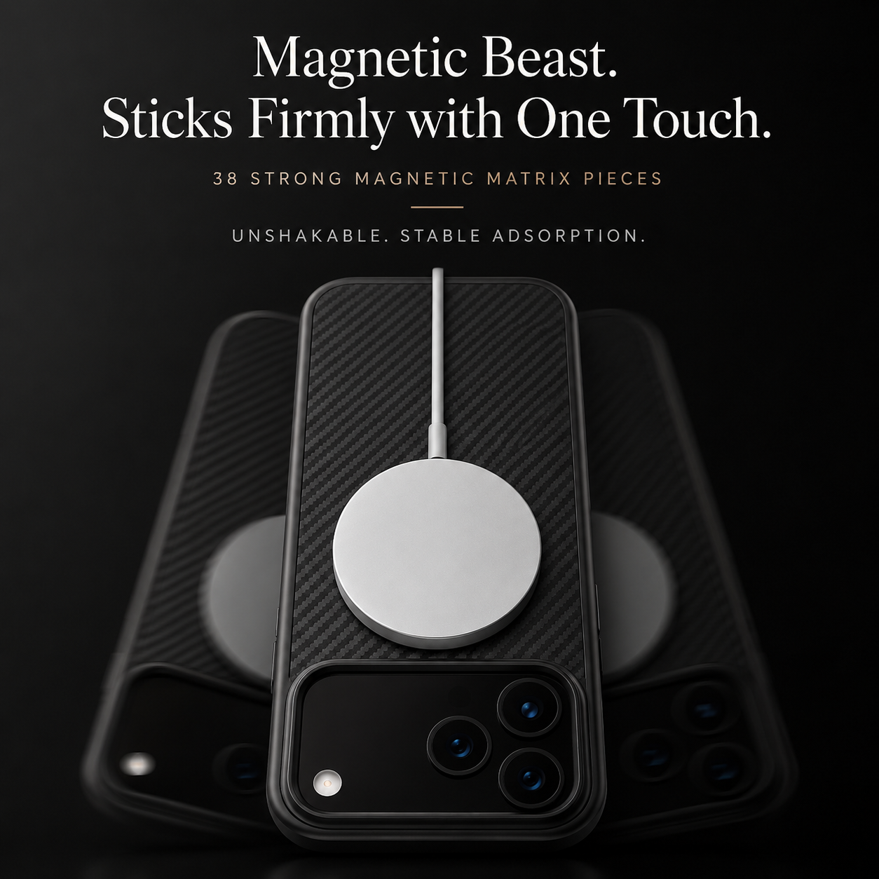 Premium iPhone Case Genuine Cowhide Leather Pull Up Cover Retro Magnetic MagSafe Shockproof Full Back Protection