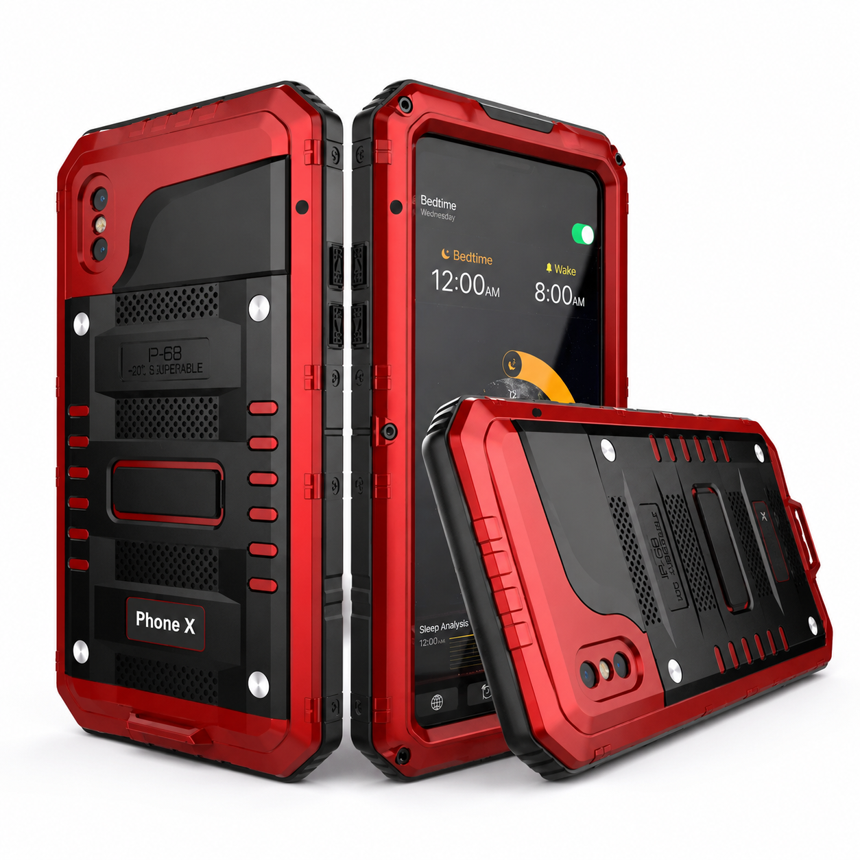 Premium iPhone Case IP68 Waterproof Aluminum Armor Cover MagSafe Compatible Shockproof Full Body Protection