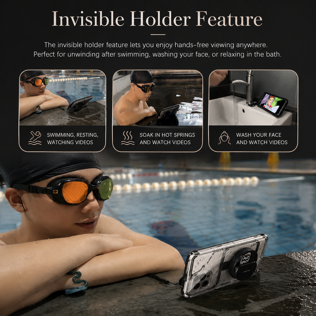 Premium iPhone Case IP68 Waterproof Protective Cover Full Body Shockproof Vacuum Seal Underwater Protection