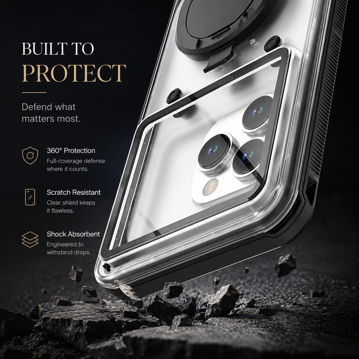 Premium iPhone Case IP68 Waterproof Protective Cover Full Body Shockproof Vacuum Seal Underwater Protection