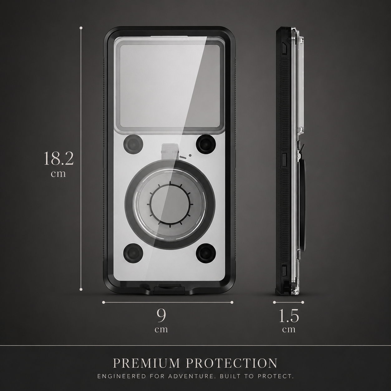 Premium iPhone Case IP68 Waterproof Protective Cover Full Body Shockproof Vacuum Seal Underwater Protection