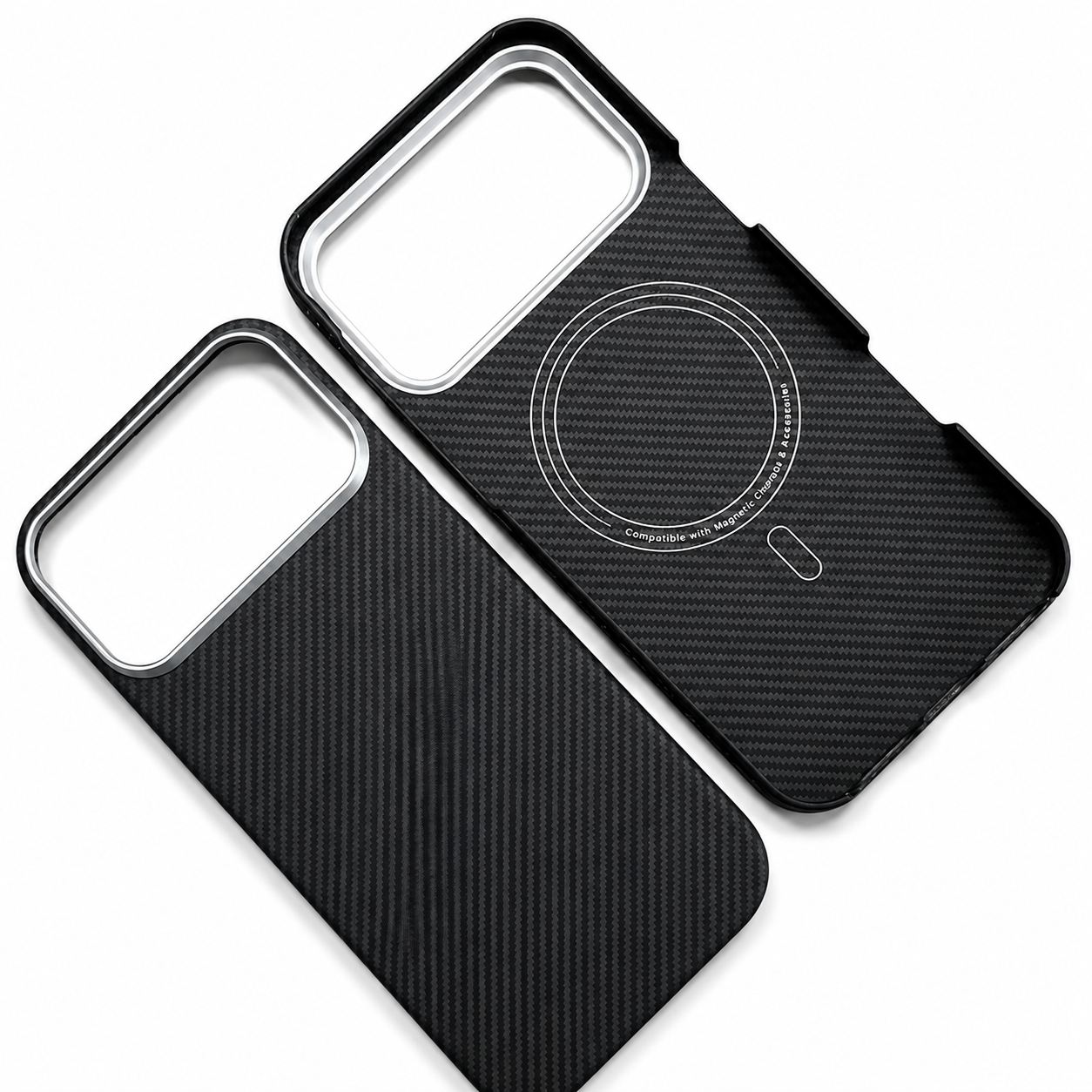 Premium iPhone Case Kevlar Aramid Carbon Fiber MagSafe Compatible Ultra Thin Full Coverage Protective Cover