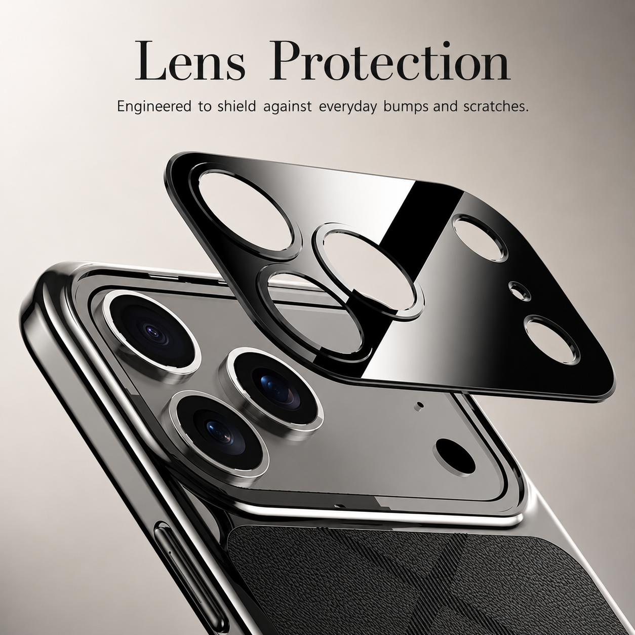 Premium iPhone Case Leather Plating Bumper Cover Shockproof Camera Protection Luxury Protective Case