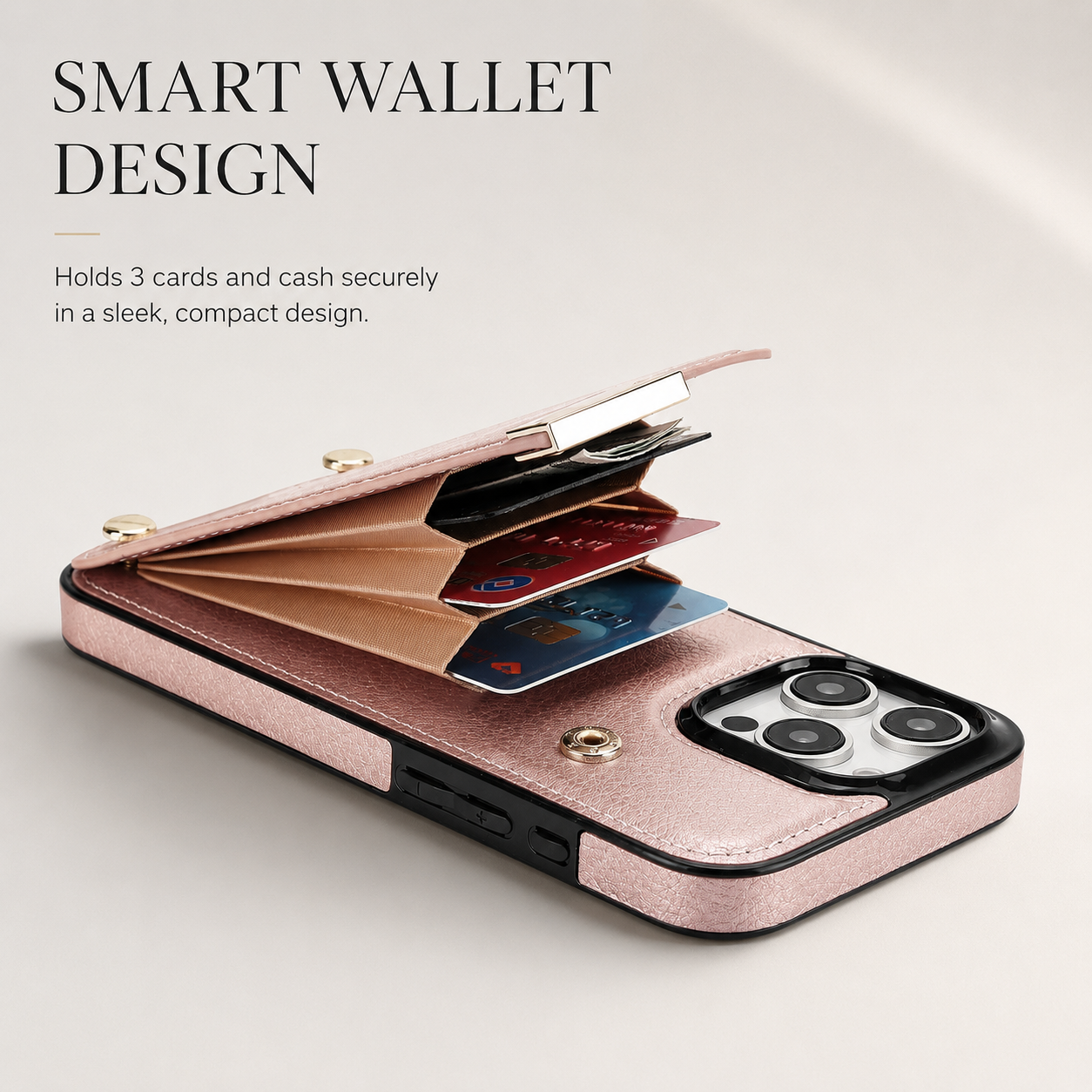 Premium iPhone Case Leather Wallet Flip Cover Card Holder Secure Pocket Shockproof Full Protection