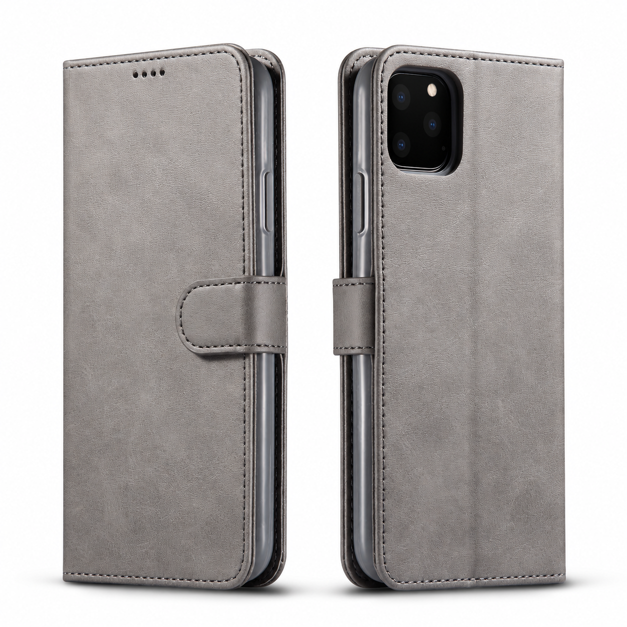 Premium iPhone Case Leather Wallet Flip Cover Card Slot Magnetic Closure Full Body Protection