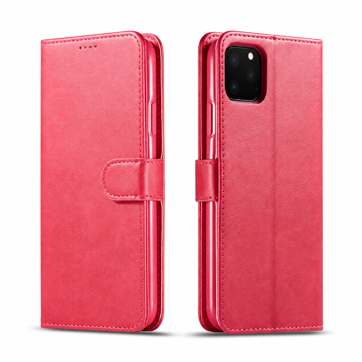 Premium iPhone Case Leather Wallet Flip Cover Card Slot Magnetic Closure Full Body Protection