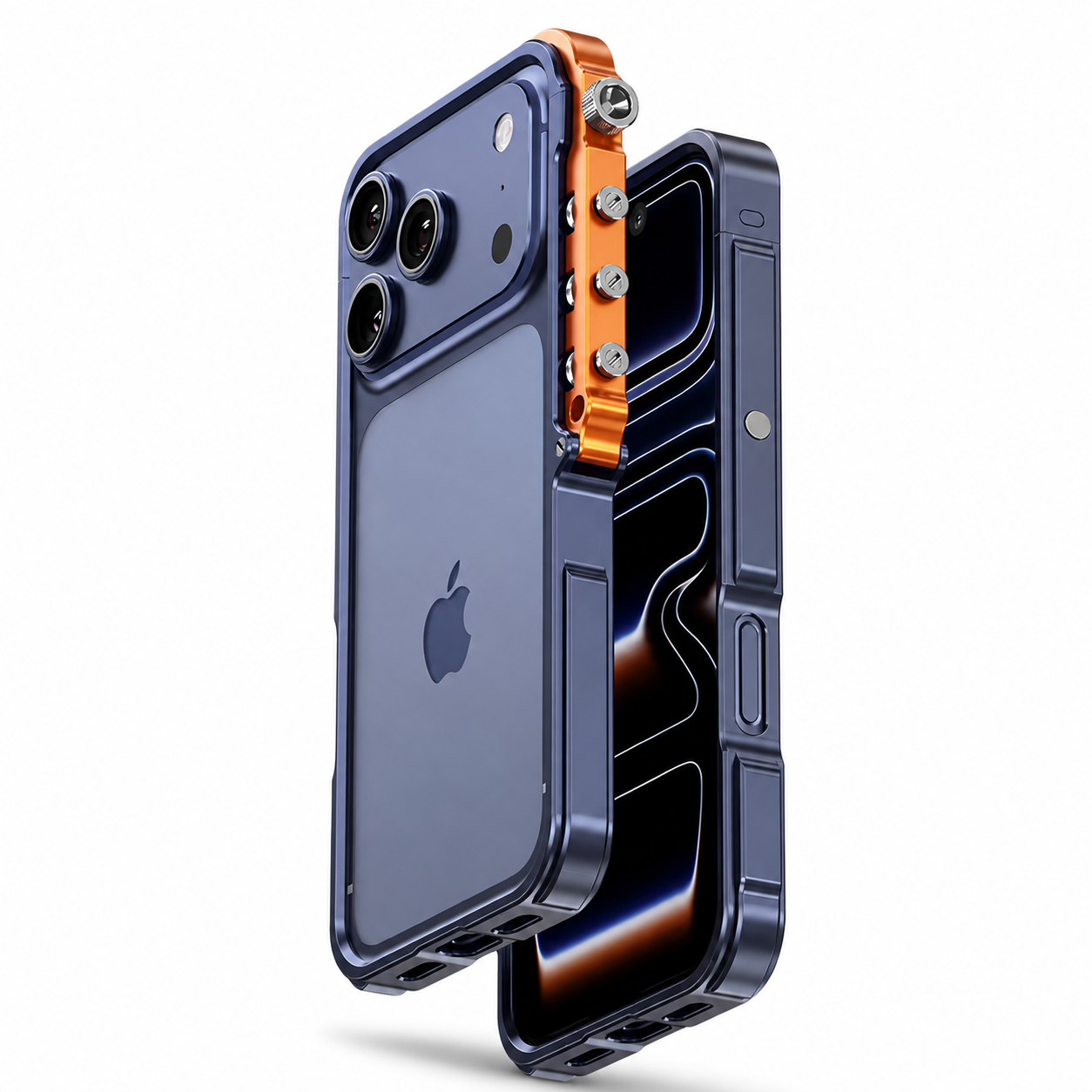 Premium iPhone Case MagSafe Compatible Aluminum Alloy Bumper Cover Shockproof Heat Dissipation Camera Lens Protection