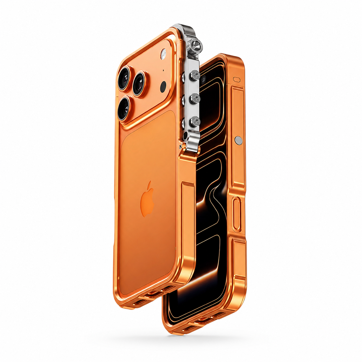 Premium iPhone Case MagSafe Compatible Aluminum Alloy Bumper Cover Shockproof Heat Dissipation Camera Lens Protection