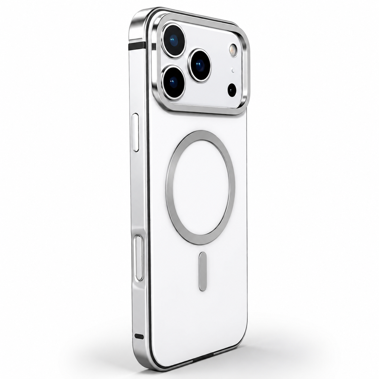 Premium iPhone Case MagSafe Compatible Aluminum Alloy Matte Cover Shockproof Camera Protection