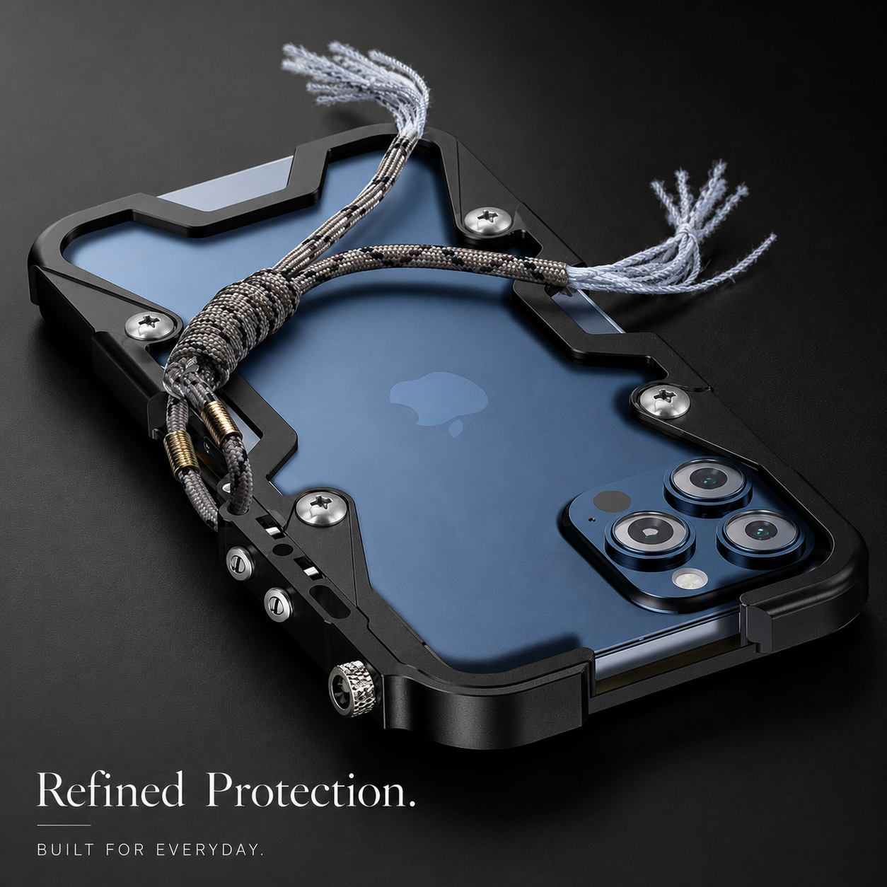 Premium iPhone Case MagSafe Compatible Aluminum Armor Bumper Cover Shockproof Heavy Duty Slim Design