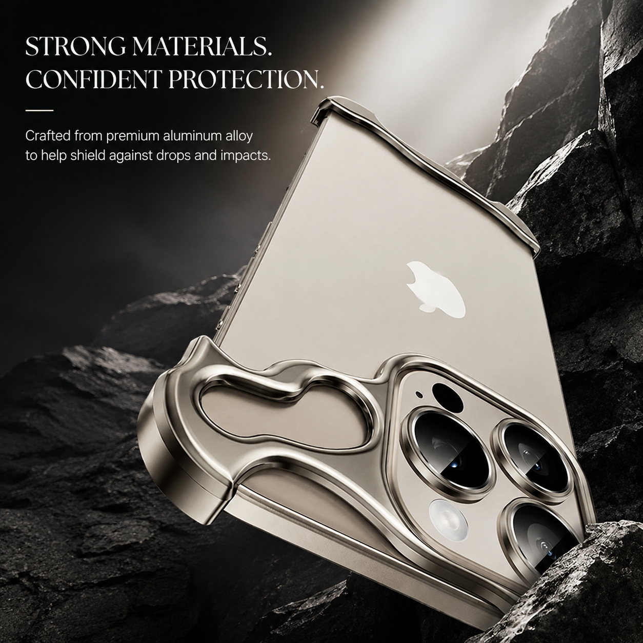 Premium iPhone Case MagSafe Compatible Aluminum Frame Cover Ultra Thin Metal Bumper Protection