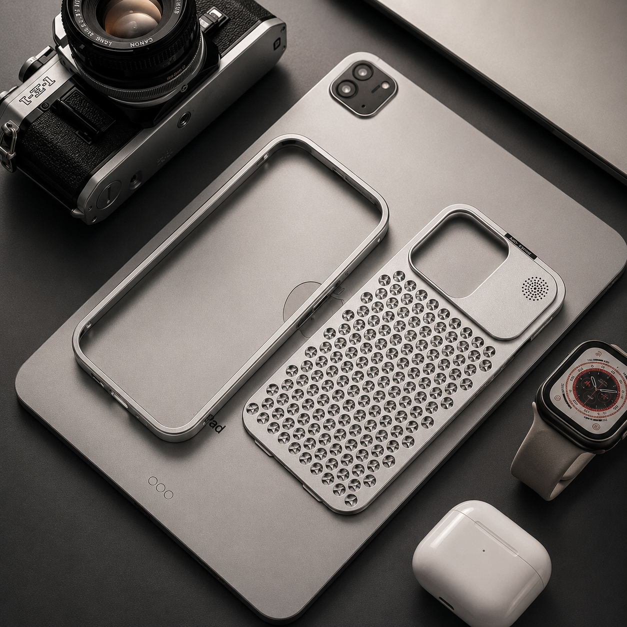 Premium iPhone Case MagSafe Compatible Aluminum Heat Dissipation Cover Shockproof Protection