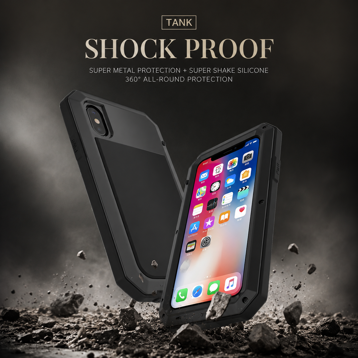 Premium iPhone Case MagSafe Compatible Aluminum Metal Frame Cover Full Body Protection