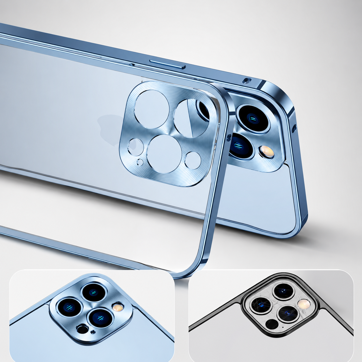 Premium iPhone Case MagSafe Compatible Aluminum Metal Frame Cover Shockproof Full Protection Slim Design