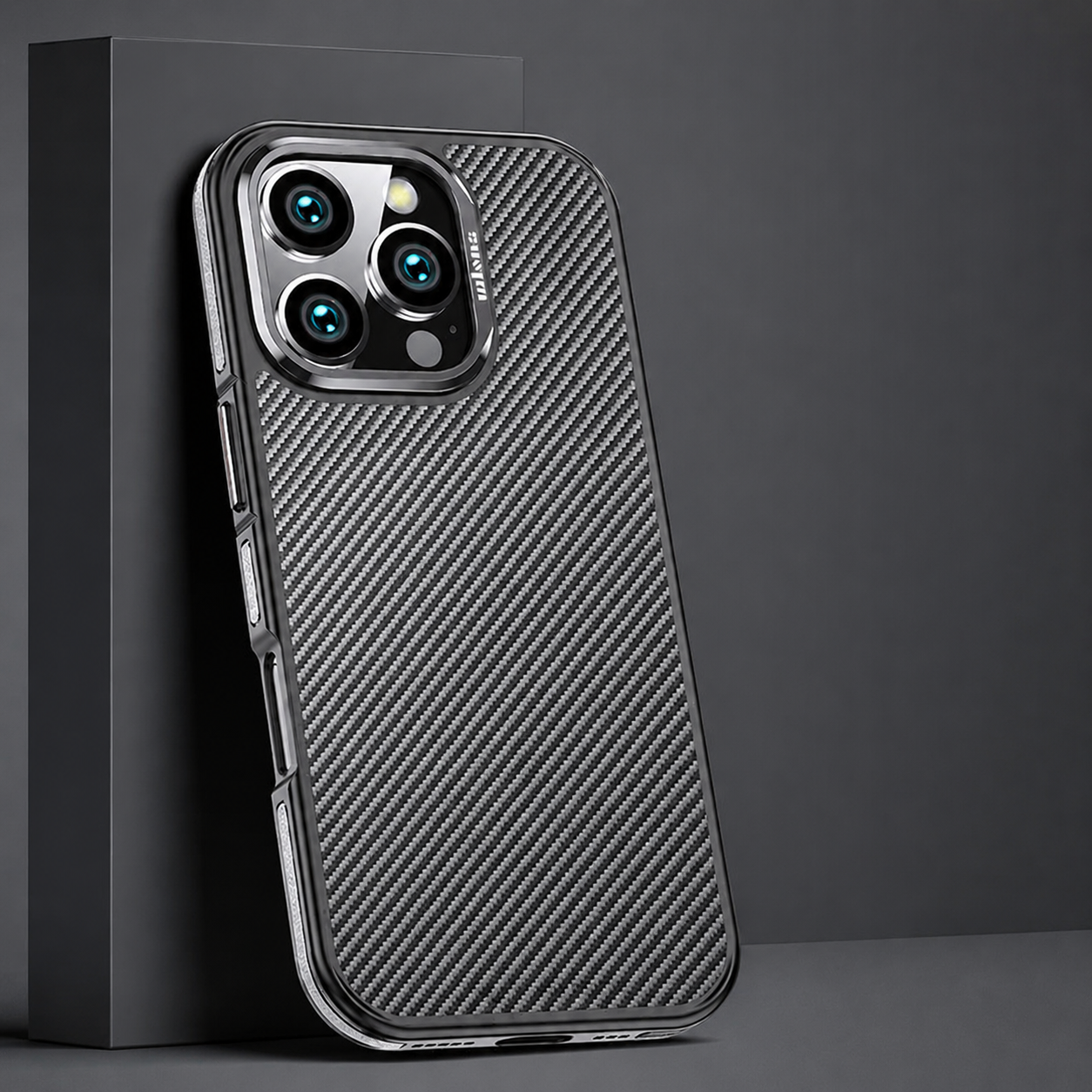Premium iPhone Case MagSafe Compatible Aramid Fiber 600D Cover Ultra Thin Shockproof Carbon Texture Design