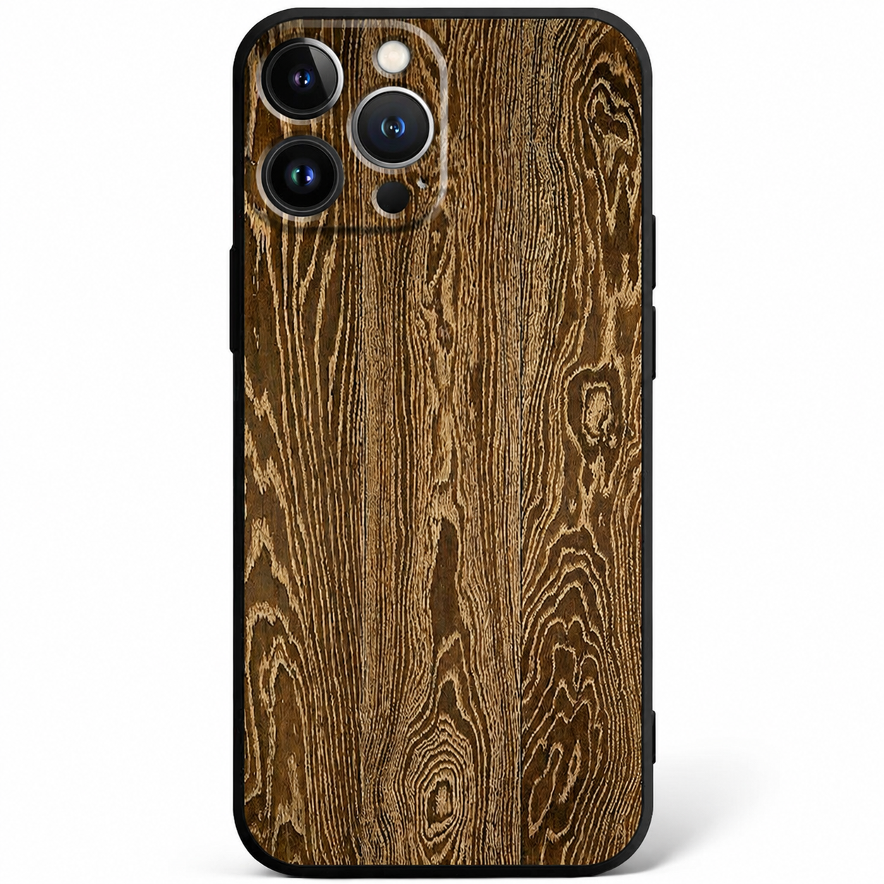 Premium iPhone Case MagSafe Compatible Bamboo Wood Grain Cover Metallic Frame Shockproof Protection