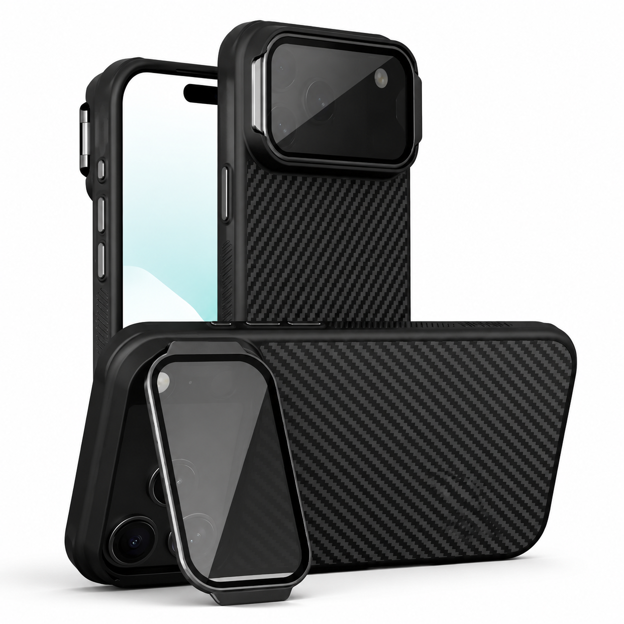 Premium iPhone Case MagSafe Compatible CamShield Lens Stand Cover Shockproof Rugged Protection