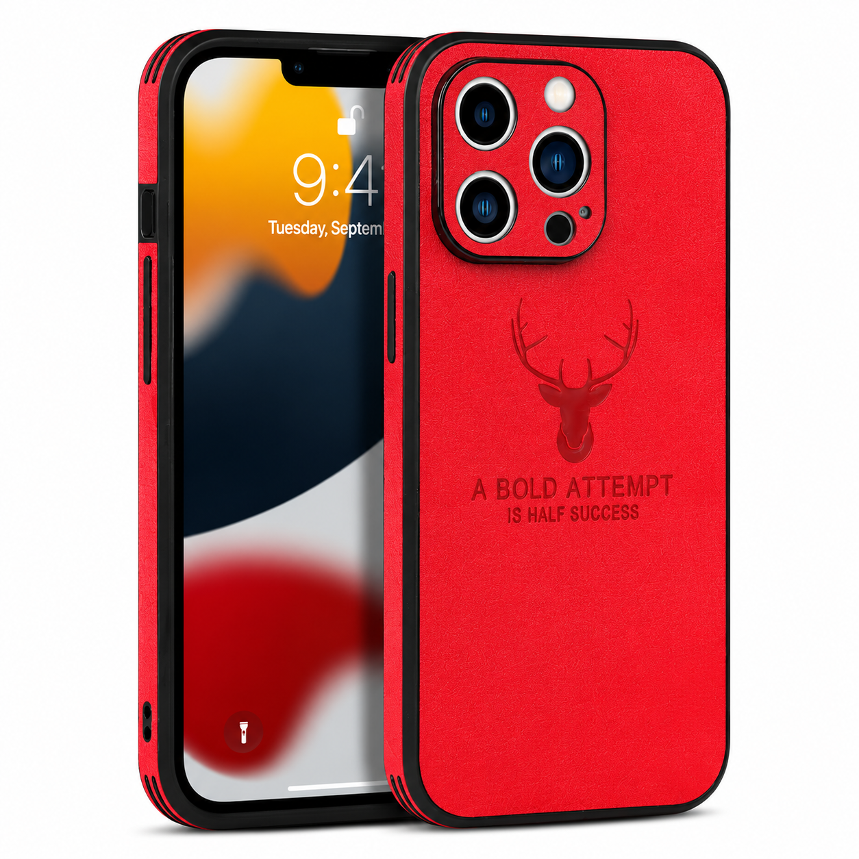 Premium iPhone Case MagSafe Compatible Canvas Texture Deer Cover Shockproof Slim Protection