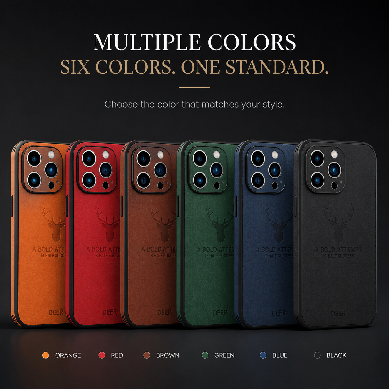 Premium iPhone Case MagSafe Compatible Canvas Texture Deer Cover Shockproof Slim Protection