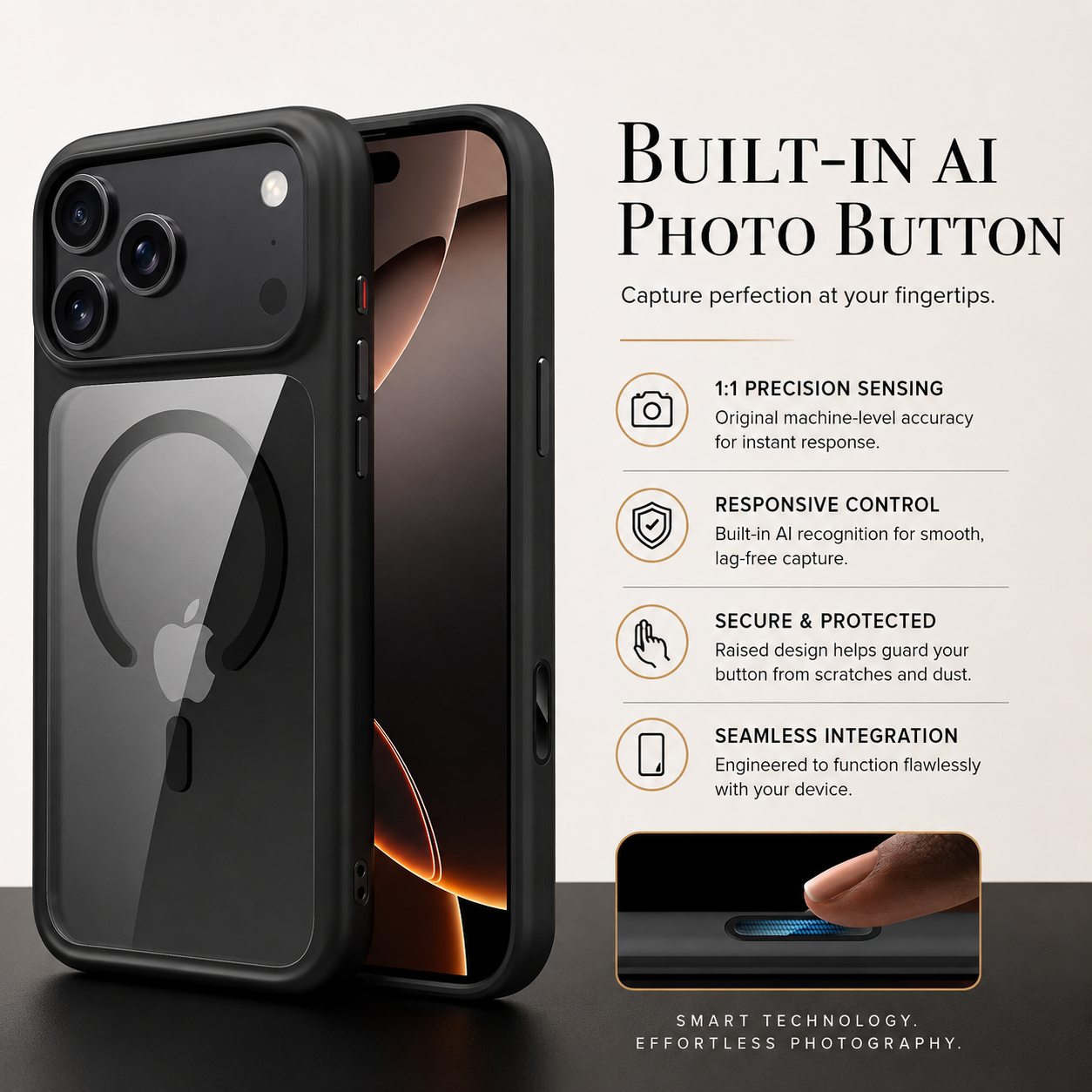 Premium iPhone Case Magnetic Clear Armor Cover MagSafe Compatible Shockproof Camera Protection Anti Scratch Full Coverage