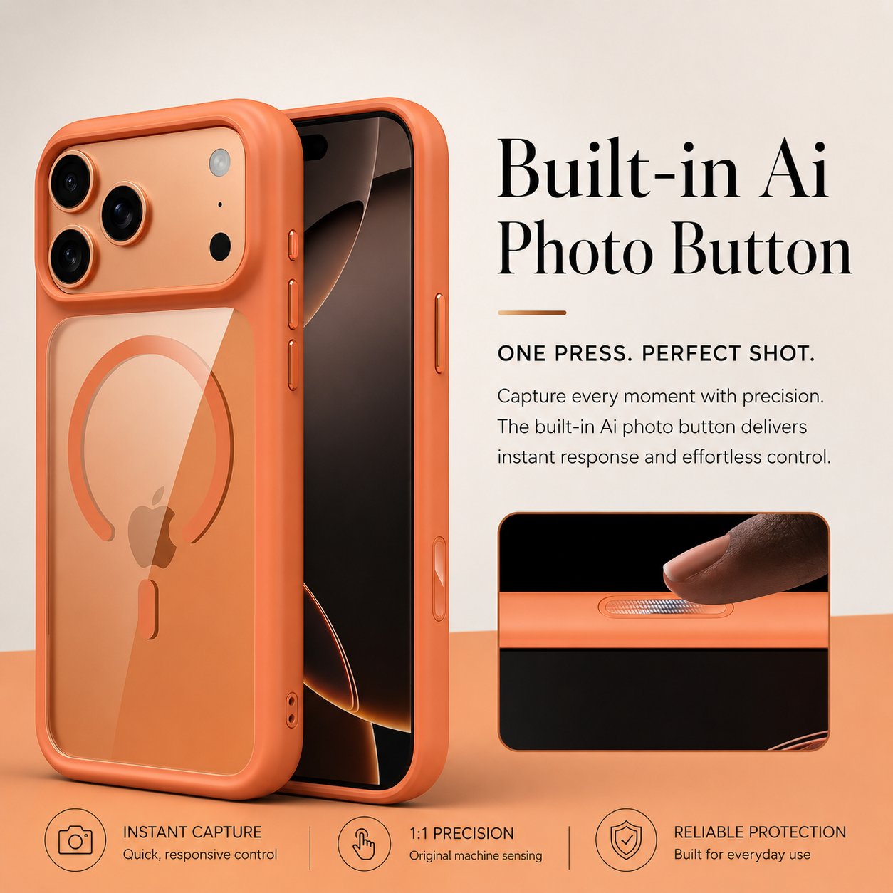 Premium iPhone Case Magnetic Clear Armor Cover MagSafe Compatible Shockproof Camera Protection Anti Scratch Full Coverage