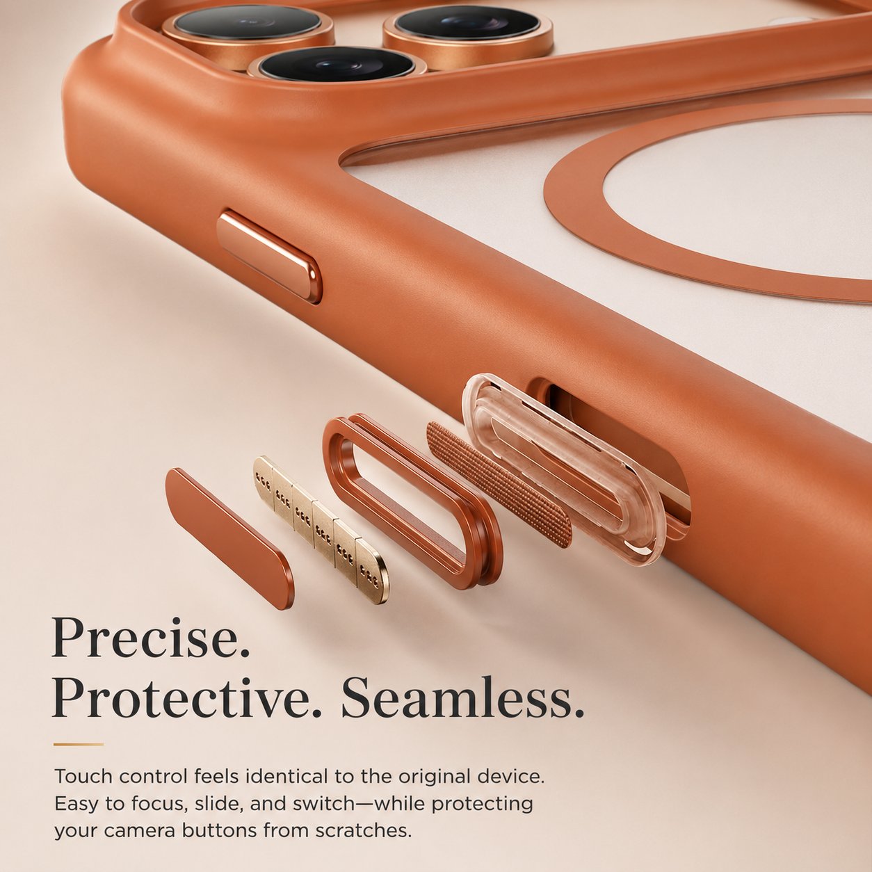 Premium iPhone Case MagSafe Compatible Clear Protective Cover Shockproof Armor Camera Lens Protection Anti Scratch Slim Design