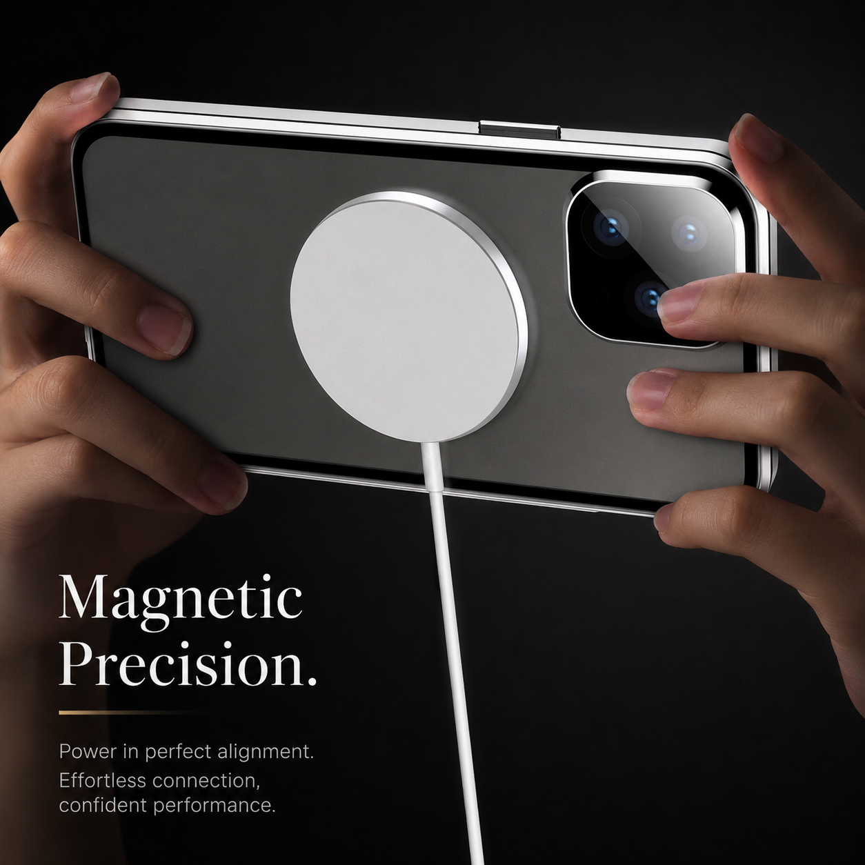 Premium iPhone Case MagSafe Compatible Double-Sided Glass Cover Metal Frame 360° Protection
