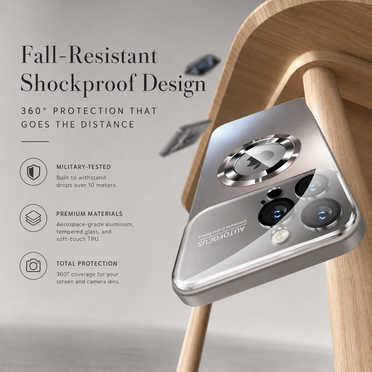 Premium iPhone Case MagSafe Compatible Electroplated Glass Magnetic Shockproof Cover Camera Lens Protection Slim Reflective Hard Back