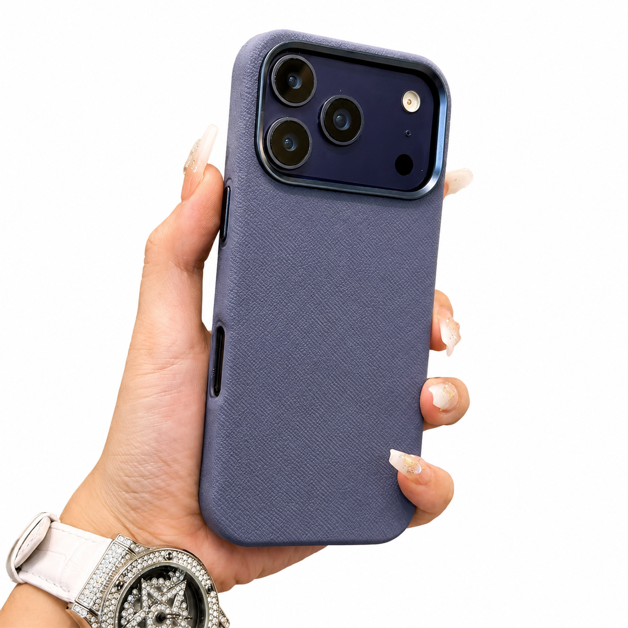 Premium iPhone Case MagSafe Compatible Fiber Leather Protective Cover Matte Anti Fingerprint Shockproof Slim Wireless Charging Full Coverage