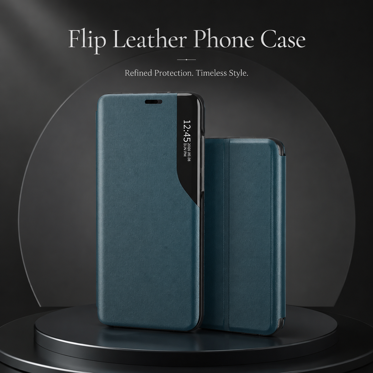 Premium iPhone Case MagSafe Compatible Flip Wallet Cover PU Leather Card Holder Kickstand Full Protection