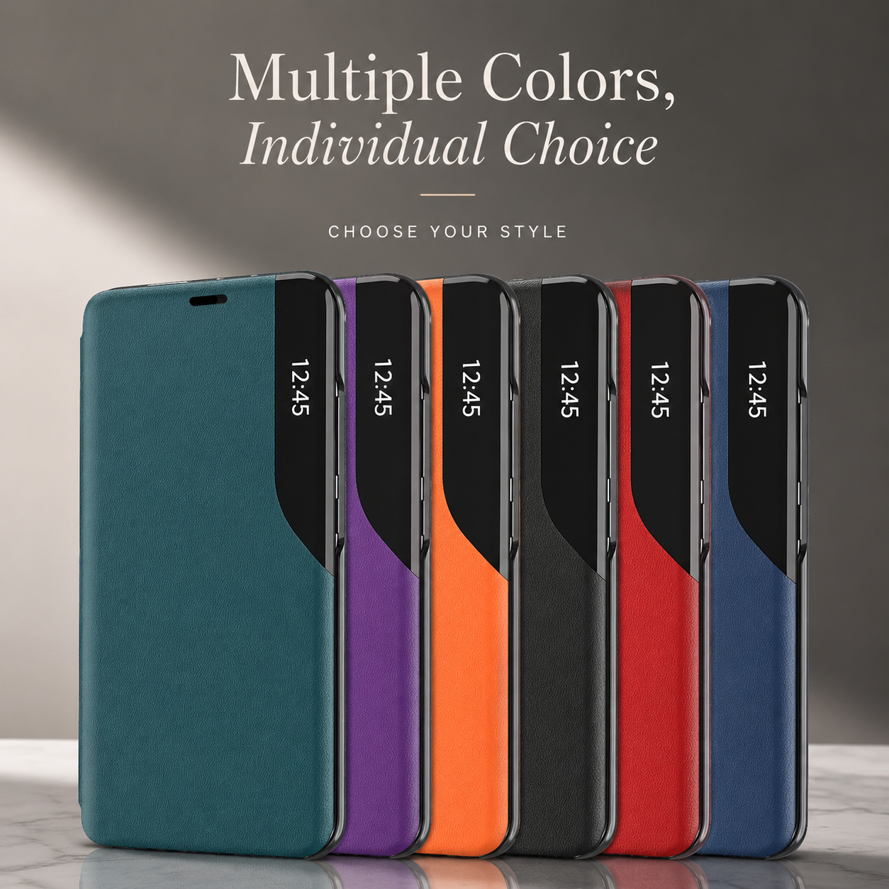 Premium iPhone Case MagSafe Compatible Flip Wallet Cover PU Leather Card Holder Kickstand Full Protection