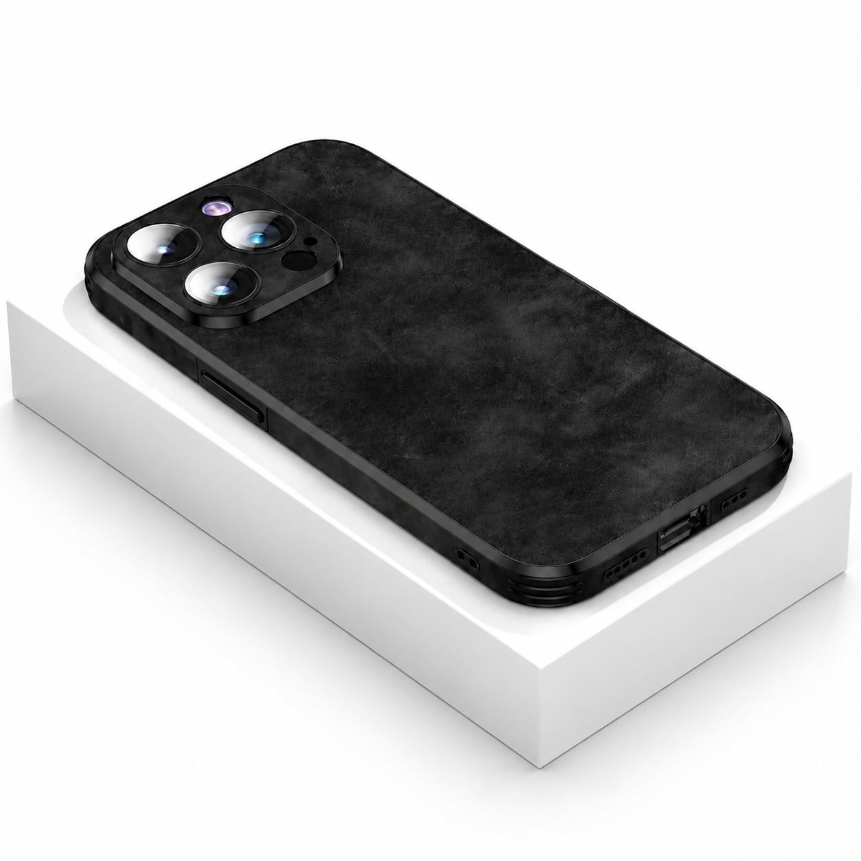 Premium iPhone Case MagSafe Compatible Genuine Leather Cover Camera Protection Slim Design
