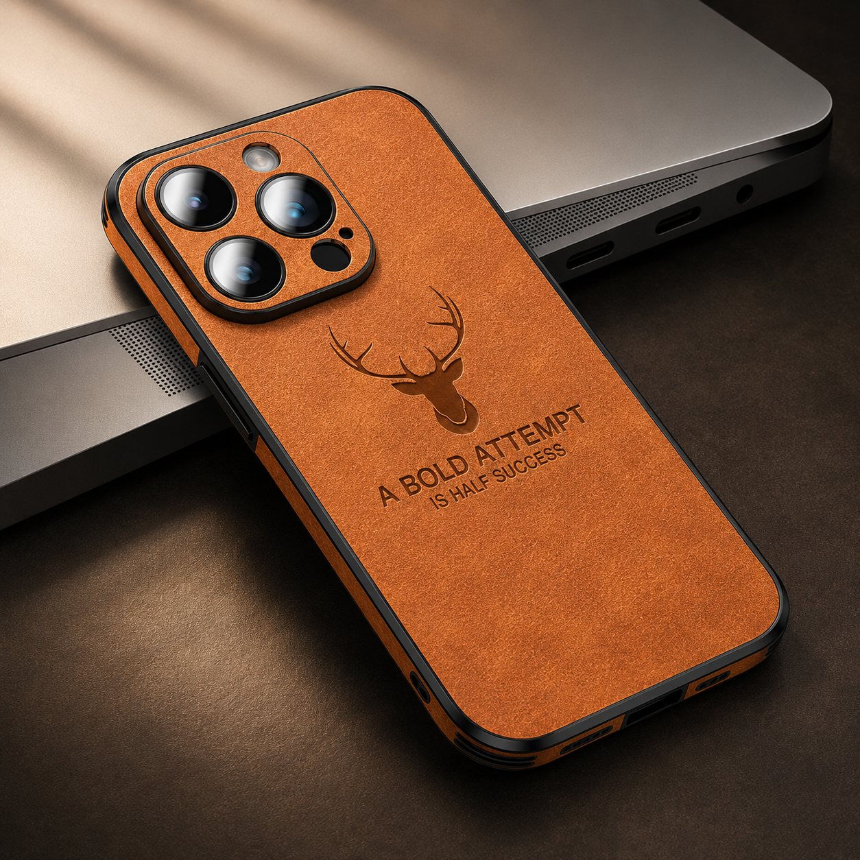 Premium iPhone Case MagSafe Compatible Genuine Leather Vintage Texture Cover Slim Protection